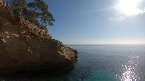 Mallorca coast scene Stock Footage 207703679
