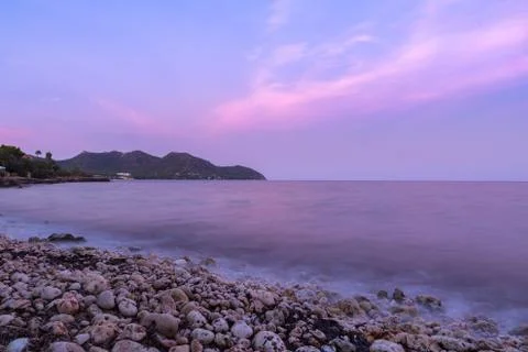 Mallorca at dusk Stock Photos