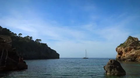 Mallorca Paradise Bay Stock-Footage 58662005