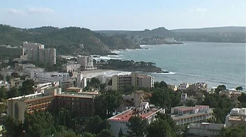 Mallorca Seaside Resort Stock Footage 9936545