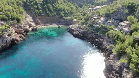 Mallorrca beach Cala Deya Stock Footage 208646510