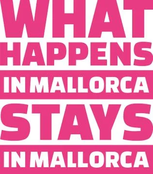 Mallroca what happens in Illustrazione stock