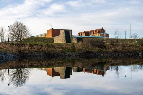 Malmhus Castle with great reflections Stock Photos