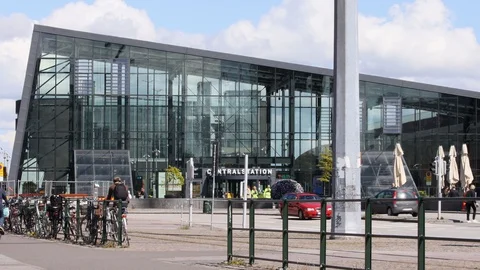 MALMÖ CITY CENTRE DURING COVID 19 PANDEMIC Stock Footage 129746134