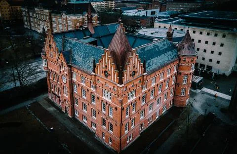 Malmo City Library in Spring in Skane, Sweden Stock Photos