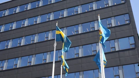 MALMÖ POLICE HEADQUARTERS Stock Footage 129739072