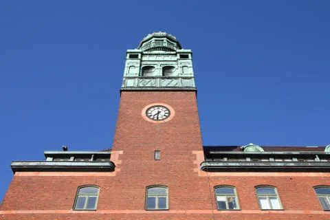 Malmo, Sweden - the main Post Office. City in Scania county (Skane in Swedish Fotos de archivo