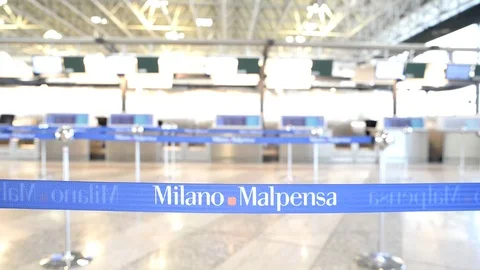 Malpensa check in Stock Footage 73301947