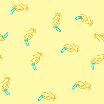 Malt barley vector seamless pattern Stock Illustration