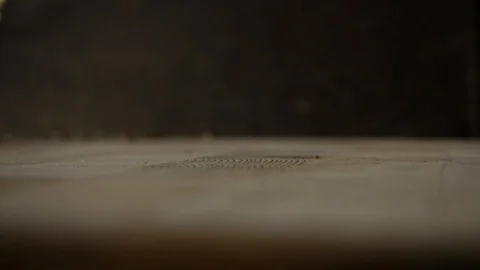 Malt. dark malt falls on the board. Video stock 107167997
