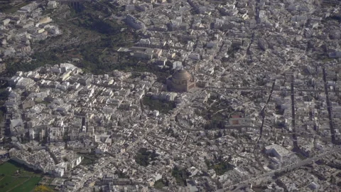 Malta from an airplane. View from above. Stock Footage 256033099