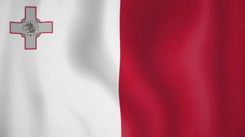 Malta animated flag. Seamless loop. 4K Stock-Footage 145446127