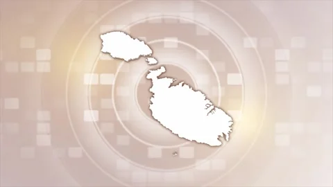 Malta Animated Map Stock Footage 275635367