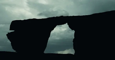 Malta Azure Window Perfect gray clouds Vidéo 155651012