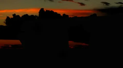 Malta Azure window sunrise Stock Footage 10609879