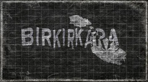 Malta Birkirkara Typography Map Stock Illustration