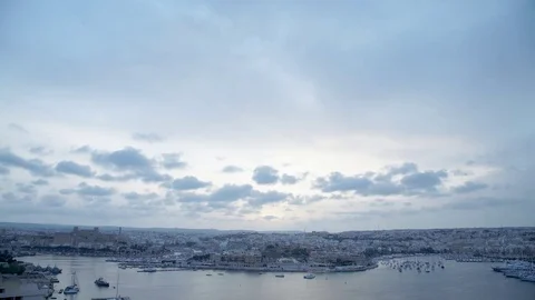 Malta city view. Vídeos de archivo 77465436