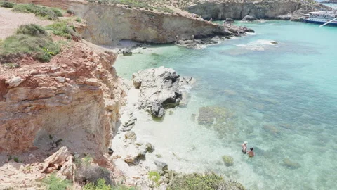 Malta Comino Blue Lagoon. Stock Footage 310836204