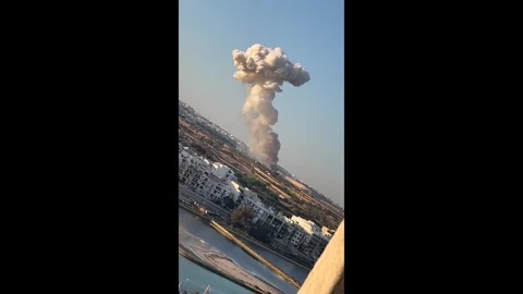 Malta: Explosion At Fireworks Factory Stock Footage 336191240
