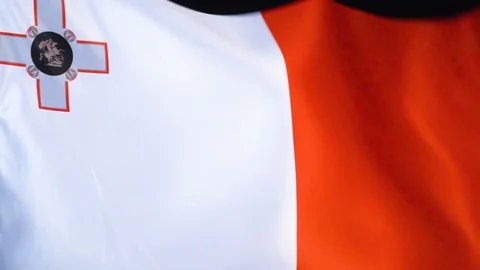Malta Flag Flapping Stock Footage 118969366