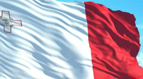Malta flag Stock Footage 622963