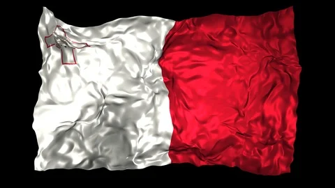 Malta flag Stock Footage 110823097