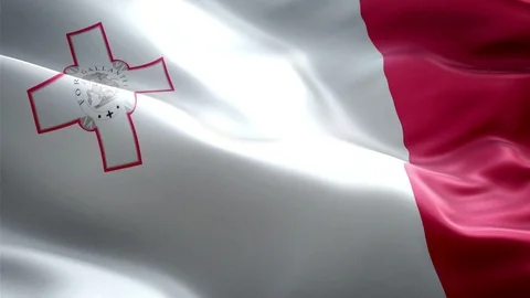 Malta Flag Stock Footage 116385836