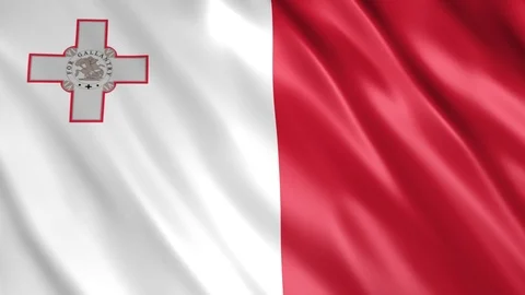 Malta Flag Stock Footage 123780030