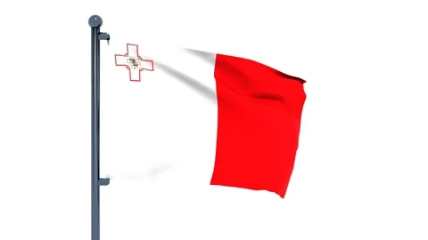 Malta Flag Video stock 150202154