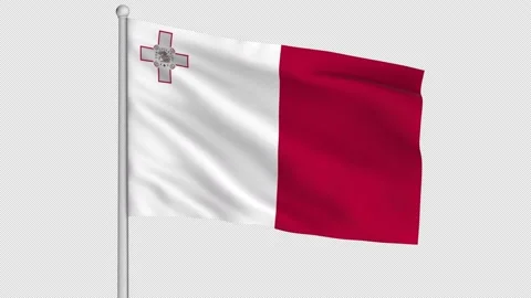 Malta Flag Stock Footage 226987183