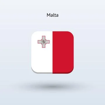 Malta flag icon Stock Illustration