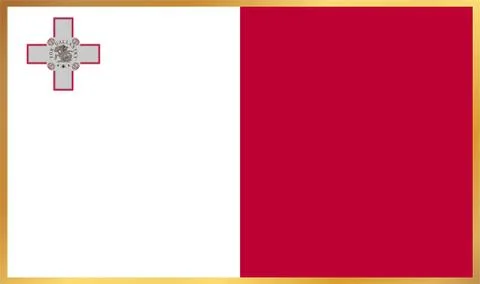 Malta Flag Illustration Stock Illustration