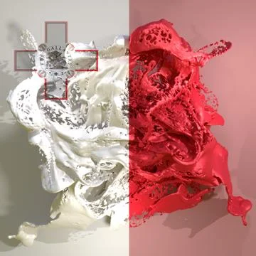 Malta flag liquid Stock Illustration