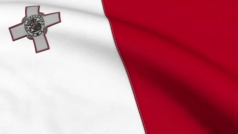 Malta Flag Loop Stock Footage 241222137