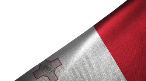 Malta flag right side with blank copy space Stock Illustration
