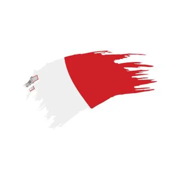 Malta flag, vector illustration Stock Illustration