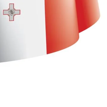 Malta flag, vector illustration on a white background Stock Illustration