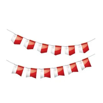 Malta flag, vector illustration on a white background Stock Illustration