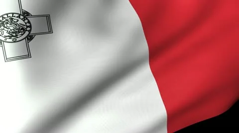 Malta Flag Waving 스톡 동영상 12229711