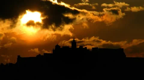Malta Gozo Citadel sunset Stock Footage 10609985