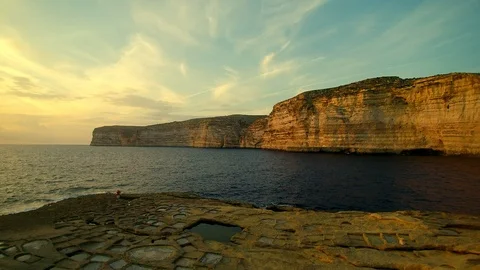 Malta Gozo Tower Stock Footage 107610363