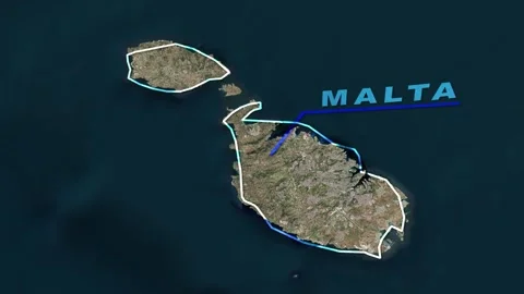 Malta Map Animation Stock Footage 273717723