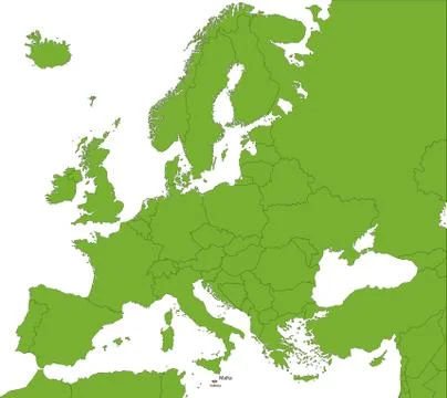 Malta map Stock Illustration