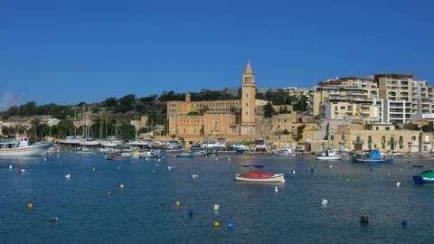Malta Marsascala Stock Footage 120782524