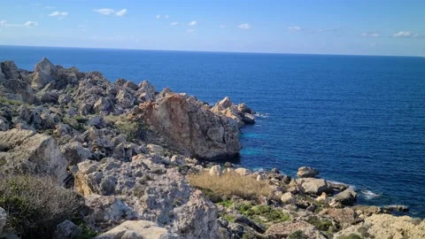 Malta - Mellieha views Stock Footage