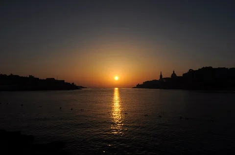 Malta in the morning 4 Stock Footage 99021615