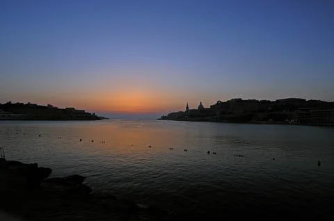 Malta in the morning 5 Stock Footage 99021844