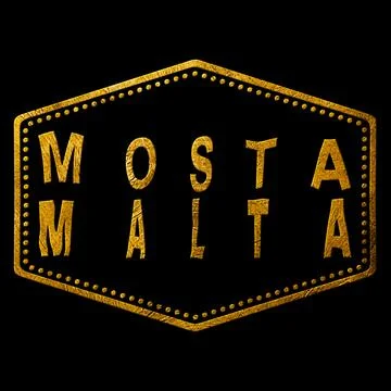 Malta Mosta Seal Map Design Stock Illustration