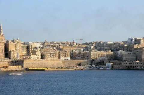 Malta, the picturesque city of Valetta Stock Photos