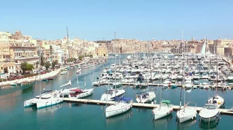 Malta Port Stock Footage 11412658